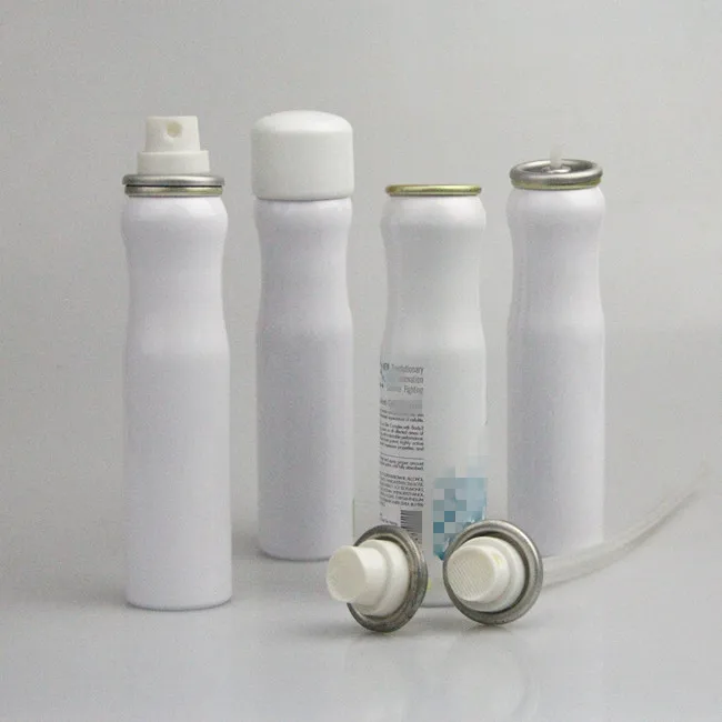Aluminum body spray manual metal aerosol tin can with lock  sprayer filling machine with oygen