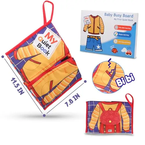 Custom 3D Soft cloth book Baby Quiet Book Learning Cloth Soft Plush Early Educational cloth book Toys
