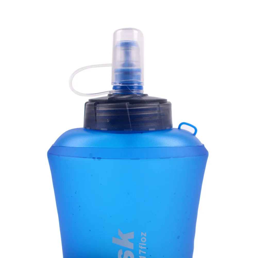 wholesale 500ml TPU Soft Drinking Water Bottle Folding Water Bag Flask Travel Bottles For Outdoor Folding Bottle