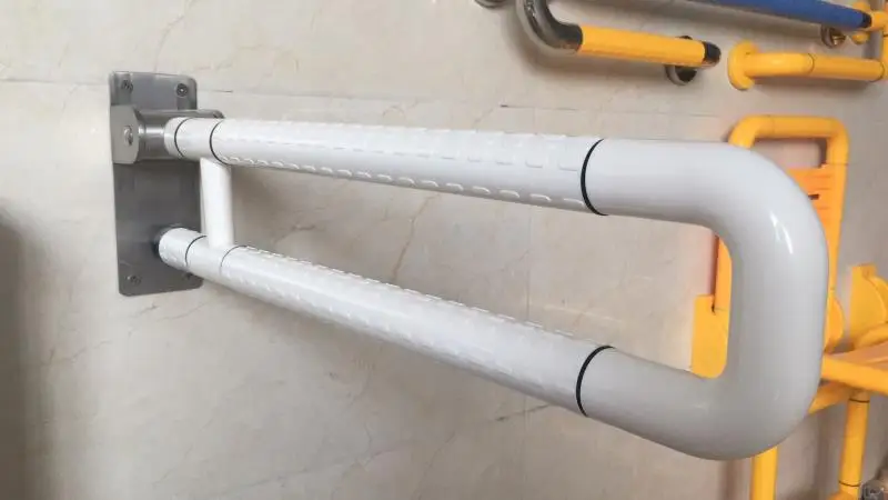 Good quality bathroom foldable grab bar toilet folding handrail for disable old people
