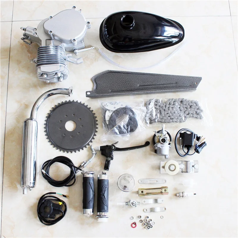 80cc 2-тактный велосипед бензиновый двигатель DIY Kit моторизованный запчасти