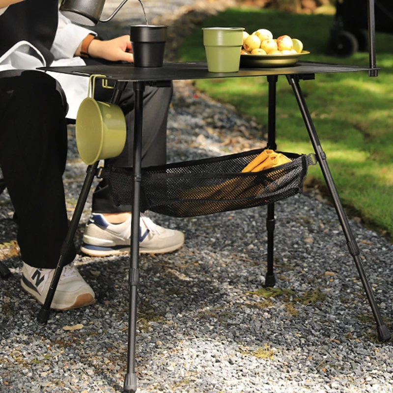 RTS Entai Folding Camping Table Aluminum Picnic Table Portable Tracticals Table Lightweight & Height Adjustable with Carrying Ba