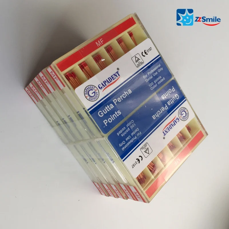 CE Approved Best seller GAPADENT Accessory Gutta Percha Points/ dental Gutta percha points