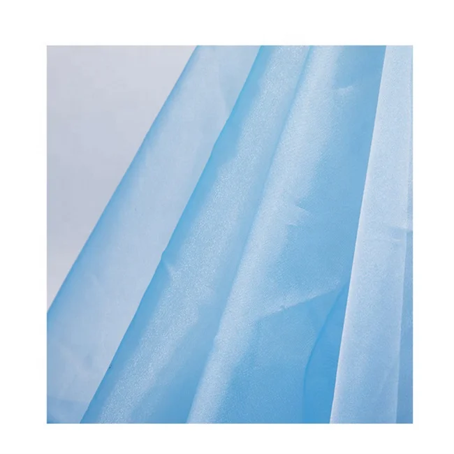 ORGANZA SATIN FABRIC metallic silk chiffon Custom Pure metallic Silk Satin Fabric Silky Chiffon Fabric for dress