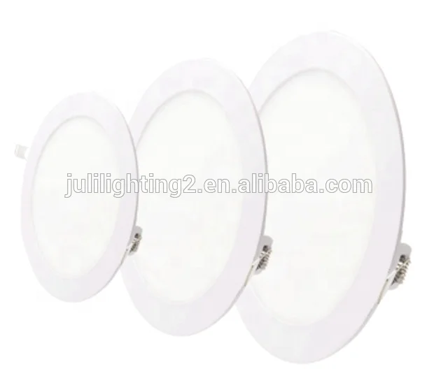Aluminum housing 3w 6w 12w 18w 24w Ultra Thin LED Panel Ceiling Lamps recessed LED Panel Light for indoor lighting