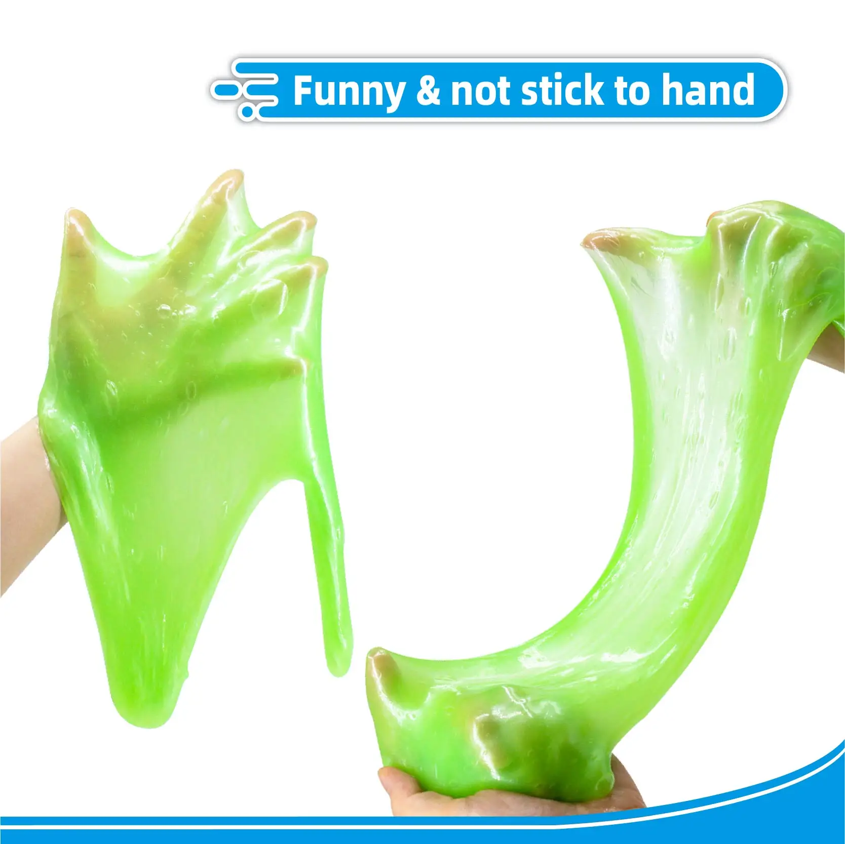 SISLAND Green Ice Cream Playdough Slime Toys Set Non-toxic Glue Supplies Charms Activator Diy Slime Making Kit For Kids Girls Bo