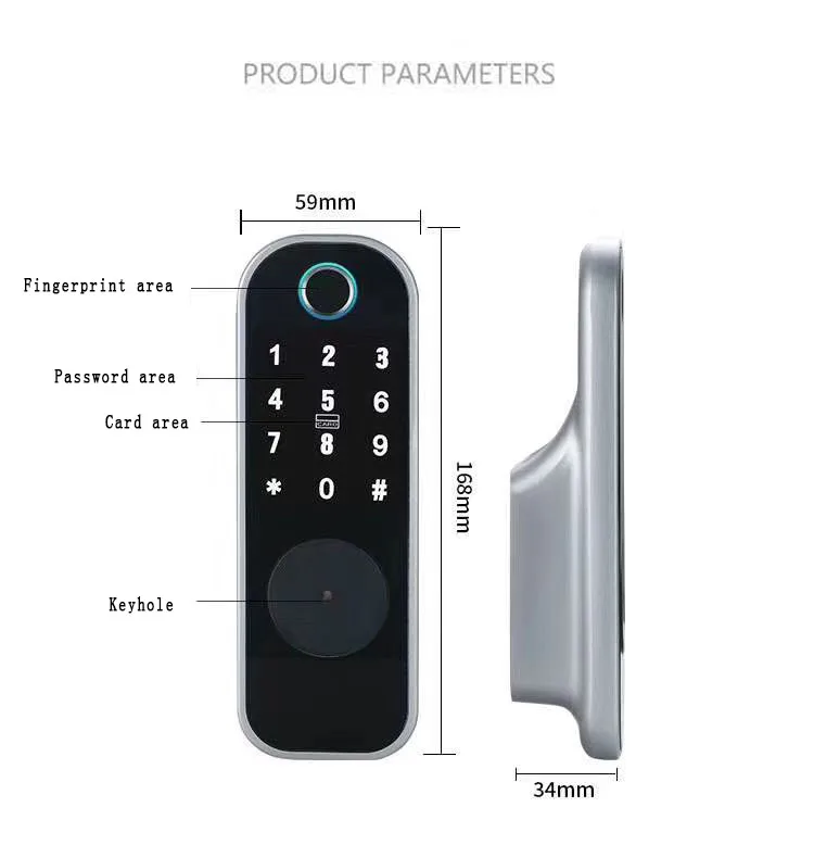 2020 ELA New Intelligent Lock Password Keypad fingerprint Cabinet Door Code Locks Intelligent Cabinet Lock