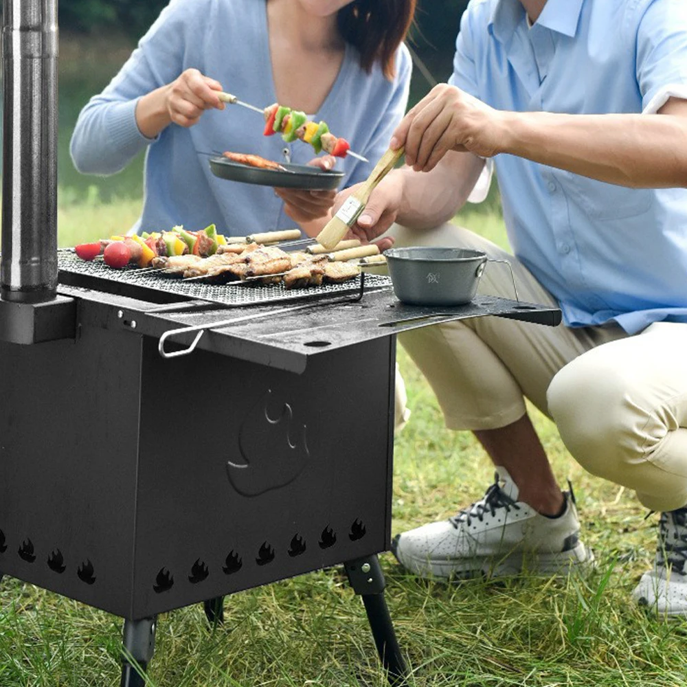 Warmfire Camping Wood Stove Portable Tent Stove Titanium Camping Stove