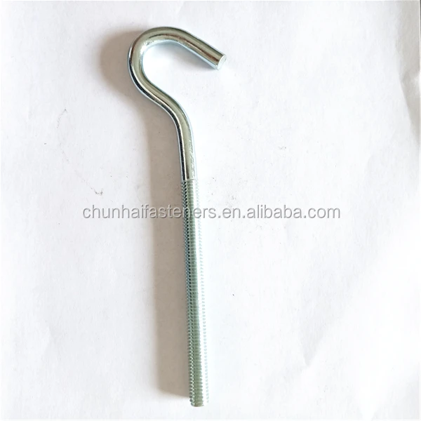 
J eye hook bolts with machine screw 