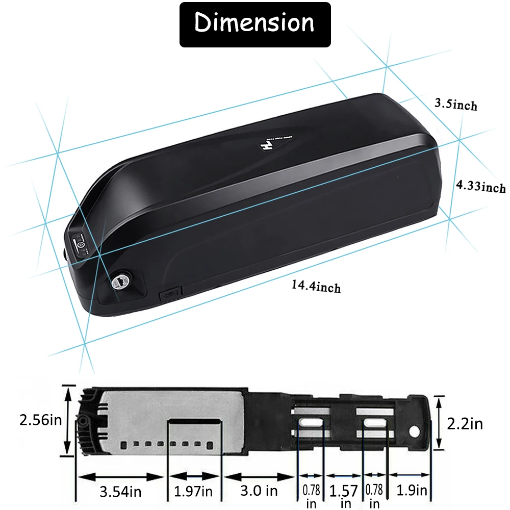 Ebike Battery Bottom Base Mounting Plate Bracket Holder Fixing Electric Bicycle 5pin E-bike Battery Stand With Interface Cable