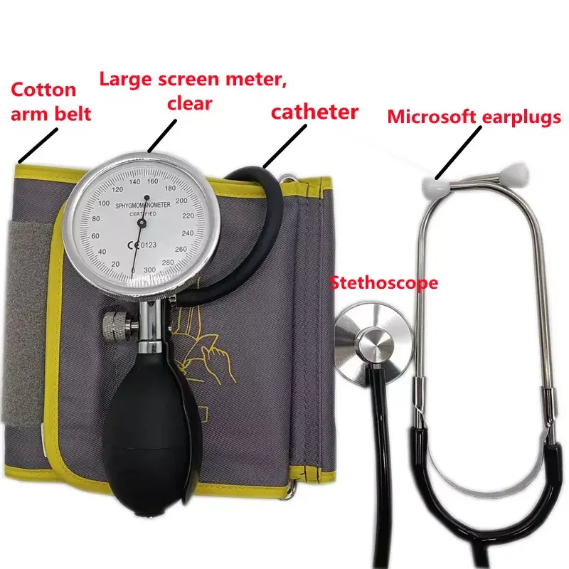 Medical Manual Aneroid Sphygmomanometer BP Monitor Smart Digital Blood Pressure Meter
