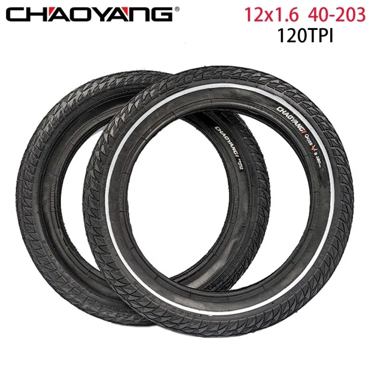 CHAOYANG Bicycle Tires 12x1.6 40-203 Children Balance Push bike 120 TPI Folding Tire Kids Cycling Parts
