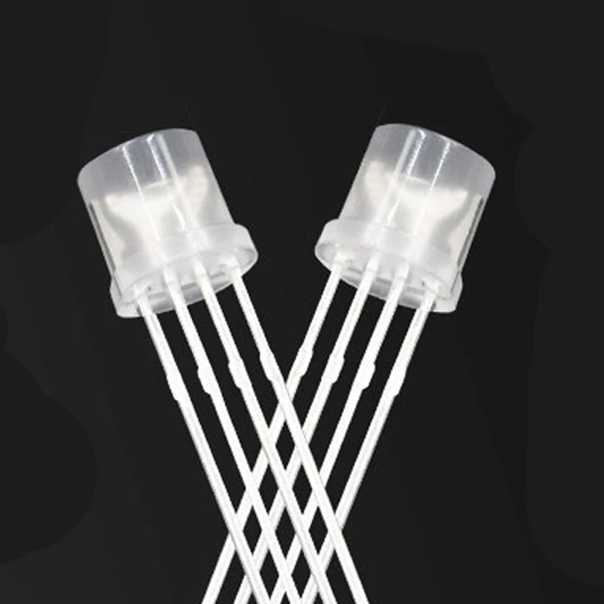 Best price 4pins common anode cathode 100degree Red Green Blue full color 5mm Flat top RGB LED diode for lights