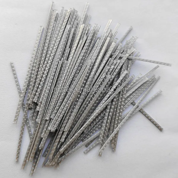 Waterproof Material Polypropylene Fiber48 mm Embossed PP Macro Synthetic Polypropylene Short Fiber for Sale