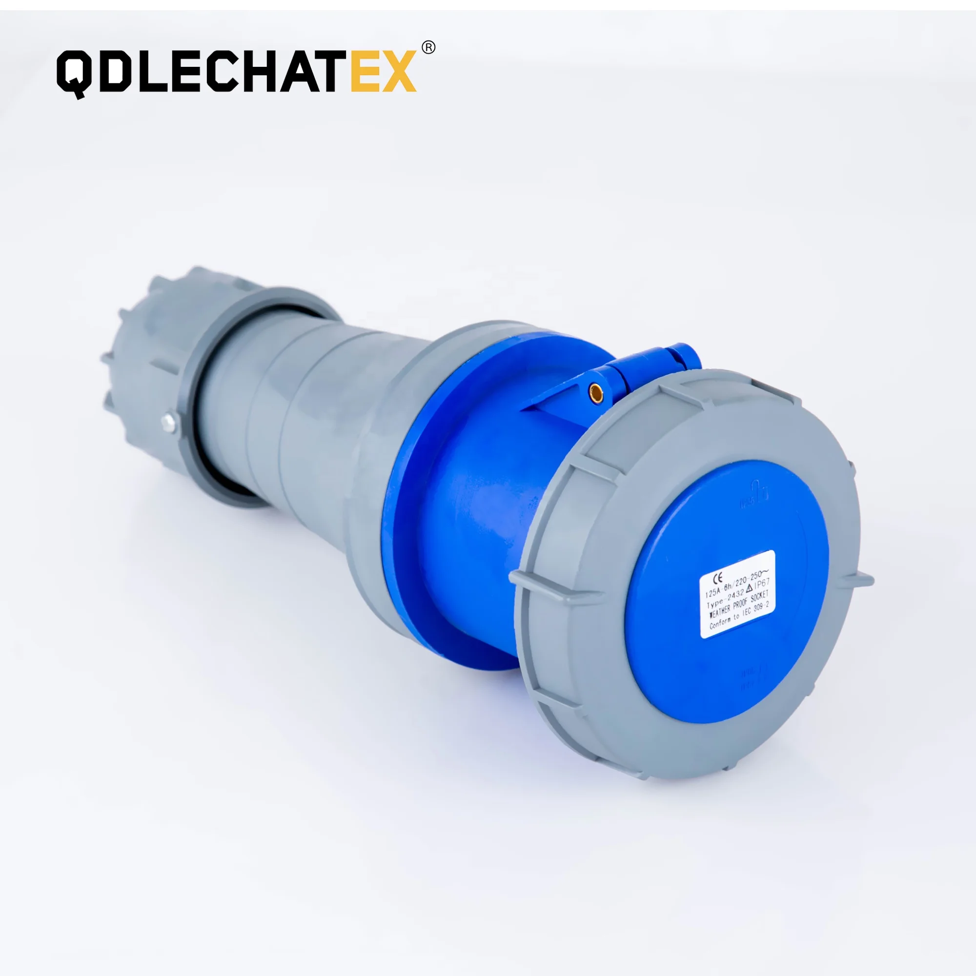 Type 2432  ip67 220v 250v 2p+e 3pin 125A waterproof socket Connector