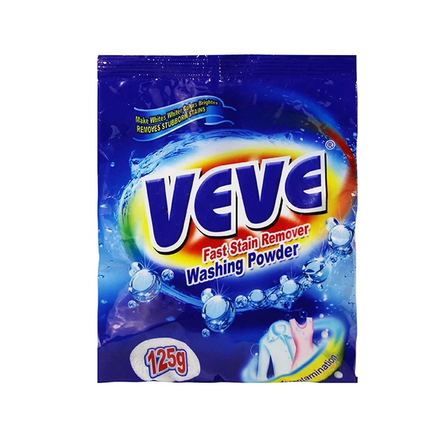 100g 125g Powerful 3 in 1 Flowers Scent Washing Wholesale Detergent Washing Powder