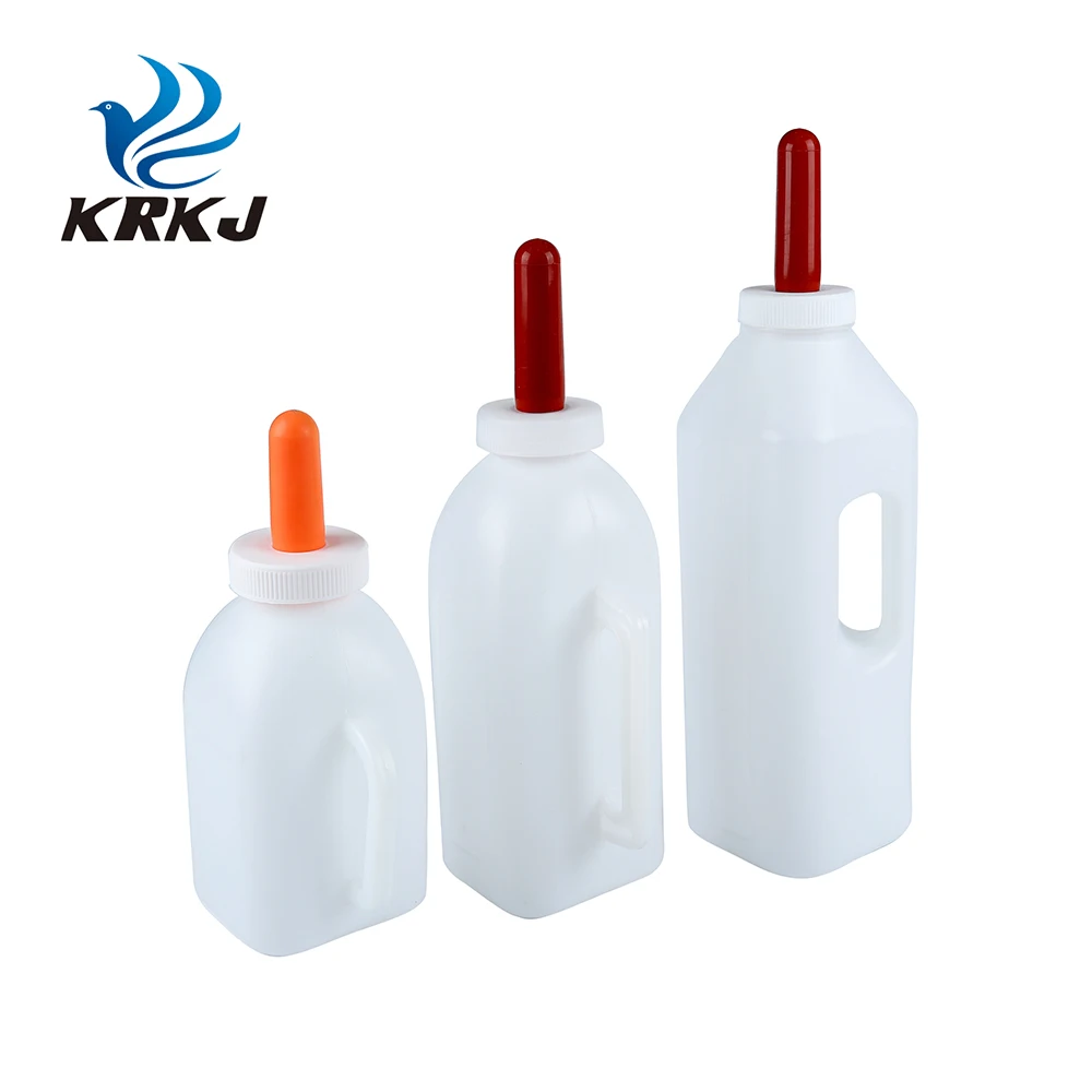 CETTIA KD923A nontoxic plastic material animal baby calf milking bottle with teat for sheep