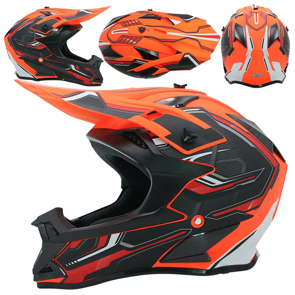 SLKE MX ATV Adults Bike Helmet Off-road Mountain Bicycle Motorcycle Helmet Mtb Unisex Full Face Helmet