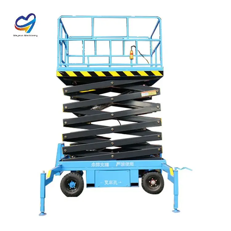 Factory Hydraulic New Mobile Scissor Lift Electric Lift Platform elevator 4-18m Manual Movable Scissor Lift