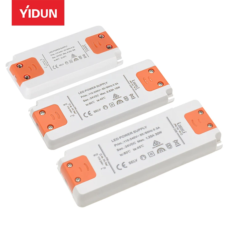 Новый одобренный CE 12 В постоянного тока Драйвер напряжения 1050 мА трансформатор с одним выходным типом светодиодной ленты 24 переменного Выходная мощность 60 Вт