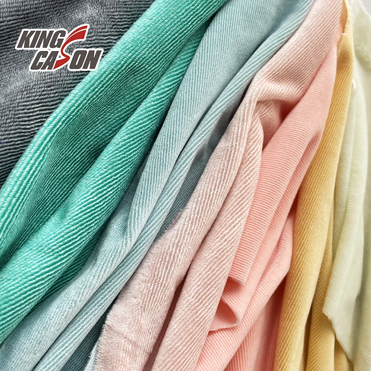 Kingcason производитель оптовая продажа премиум качество 100 полиэстер приятный на ощупь спандекс сверхмягкая ткань для подушки C