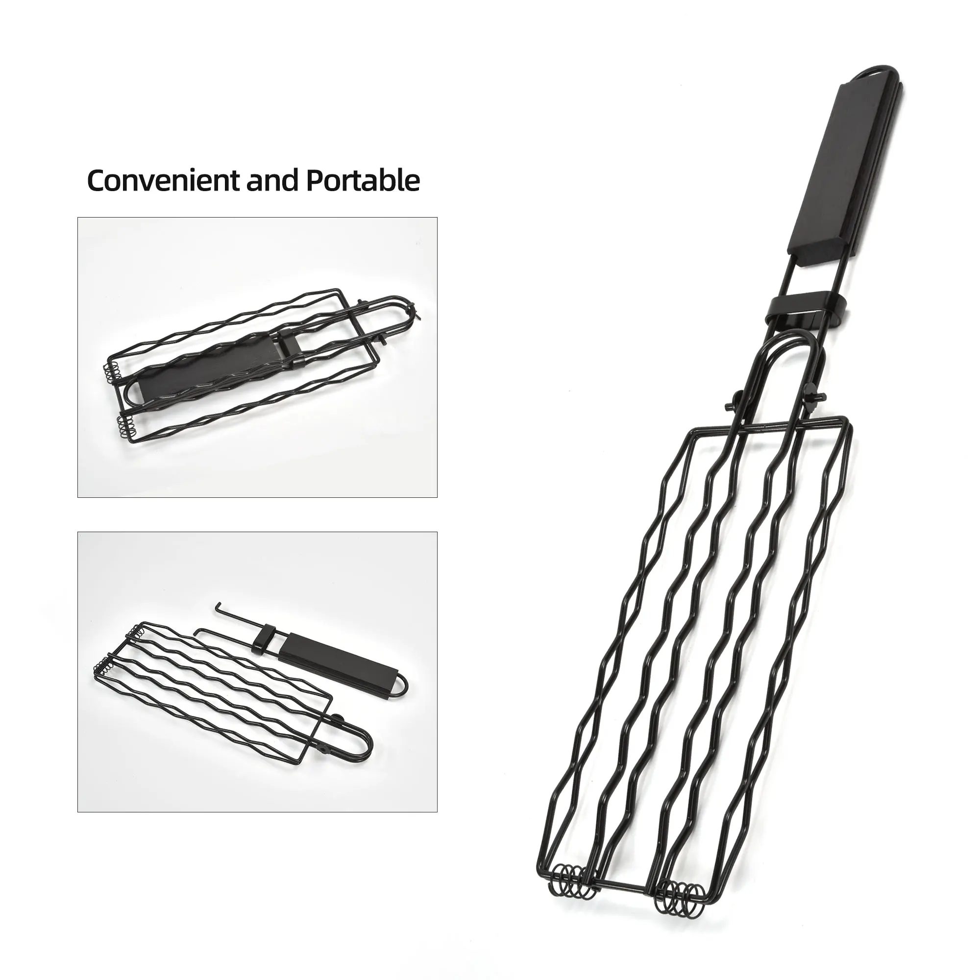 Stainless Steel Rack Roast Sausage Grilling Basket