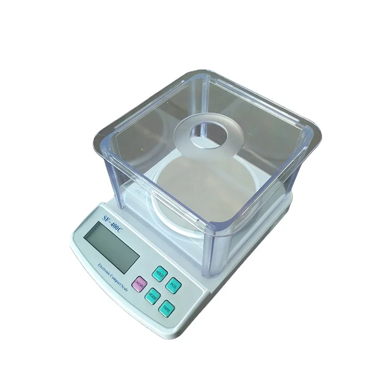 Sf-400c 600 г 0,01 цифровый Lab весы классная взвешивания лаборатории школьного масштаба с лобовым стеклом и AC/DC адаптер