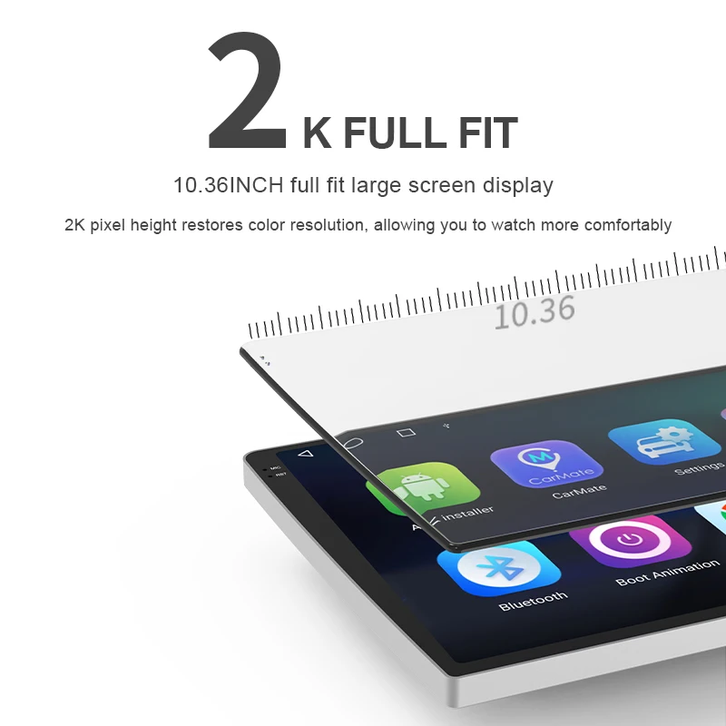 GPS-навигация, QLED, мультимедиа, Android, Автомобильный плеер для Carplay, 2K экран, 2din, автомобильная стереосистема