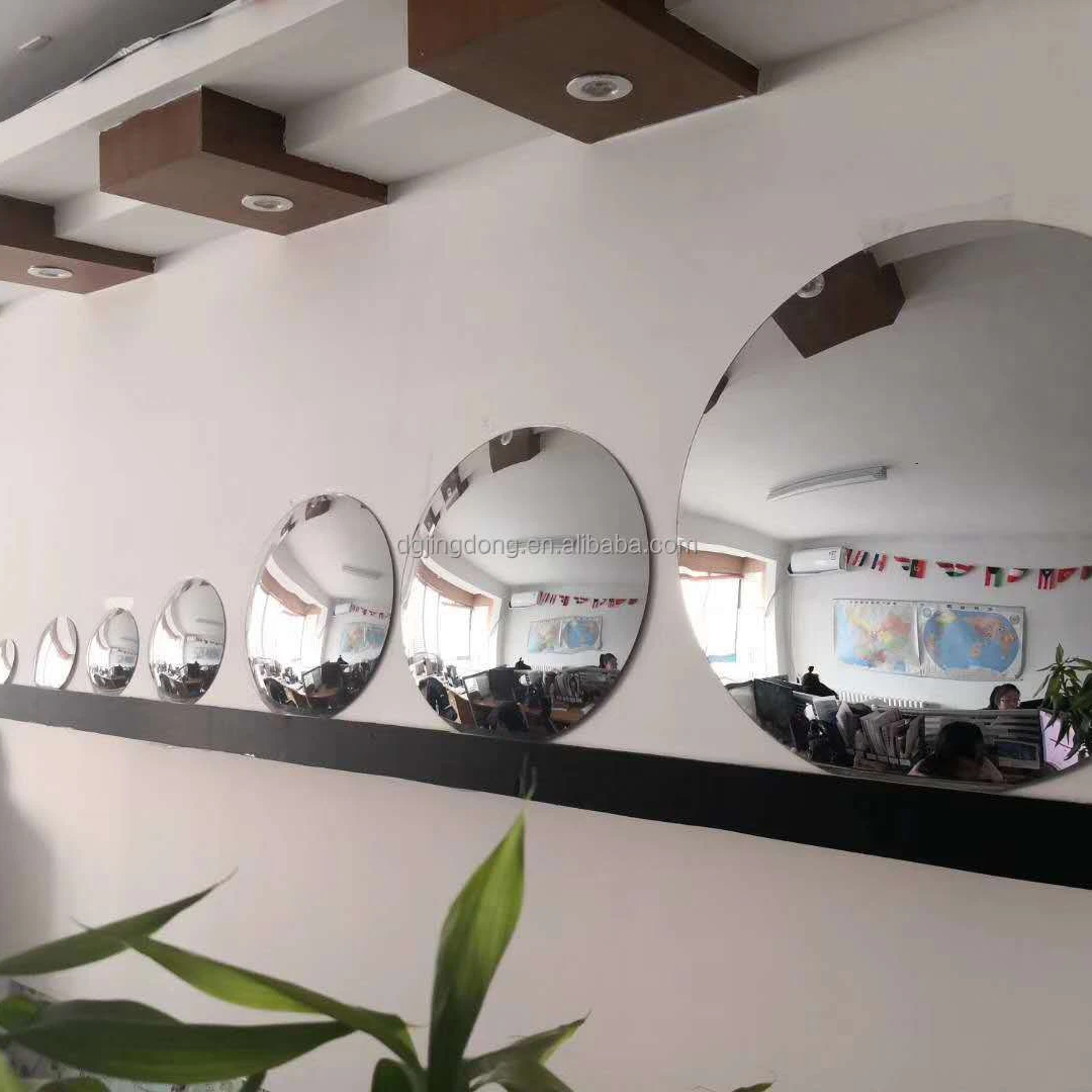 Decor Custom Size Convex Mirror Glass in Hotel Home Shopping Mall Restaurant Glass Convex Mirror Dia 50mm-900mm
