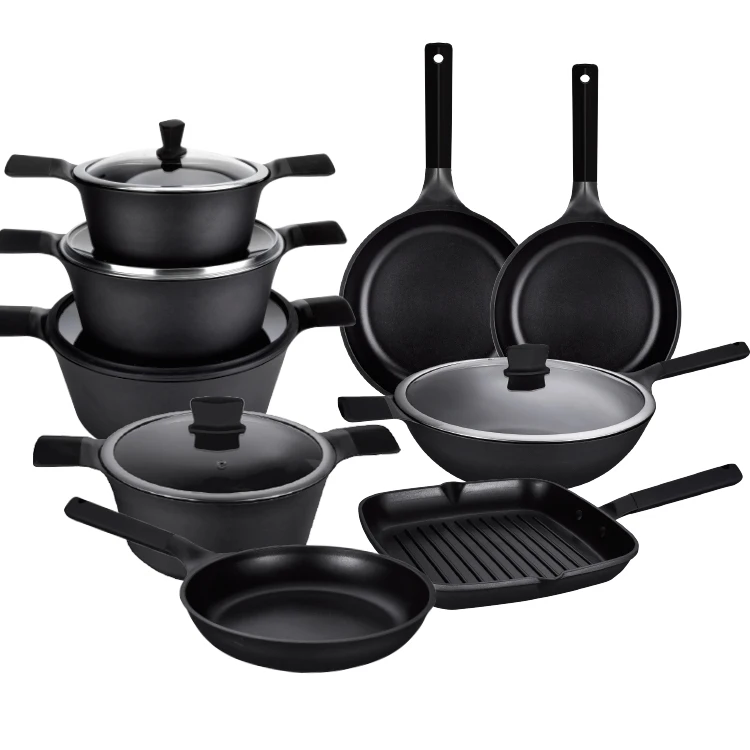 Aluminum Cookware Nonstick Coating 20cm Frying Pans with Phenolic Resin Handle