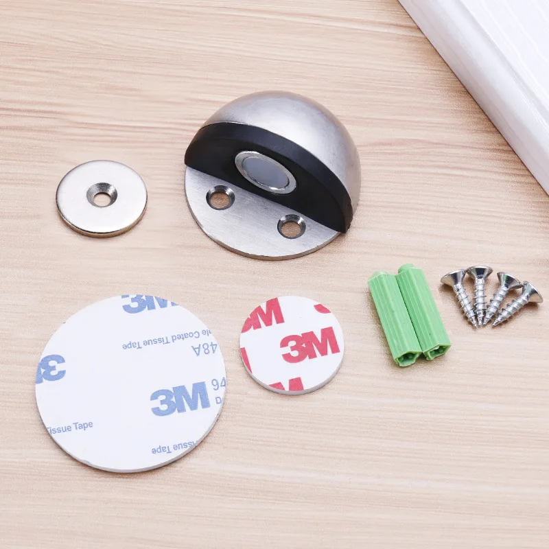 Low Dome Floor Door Stop H 25.4 x Diameter 44.5mm Stainless Steel Floor Door Stopper