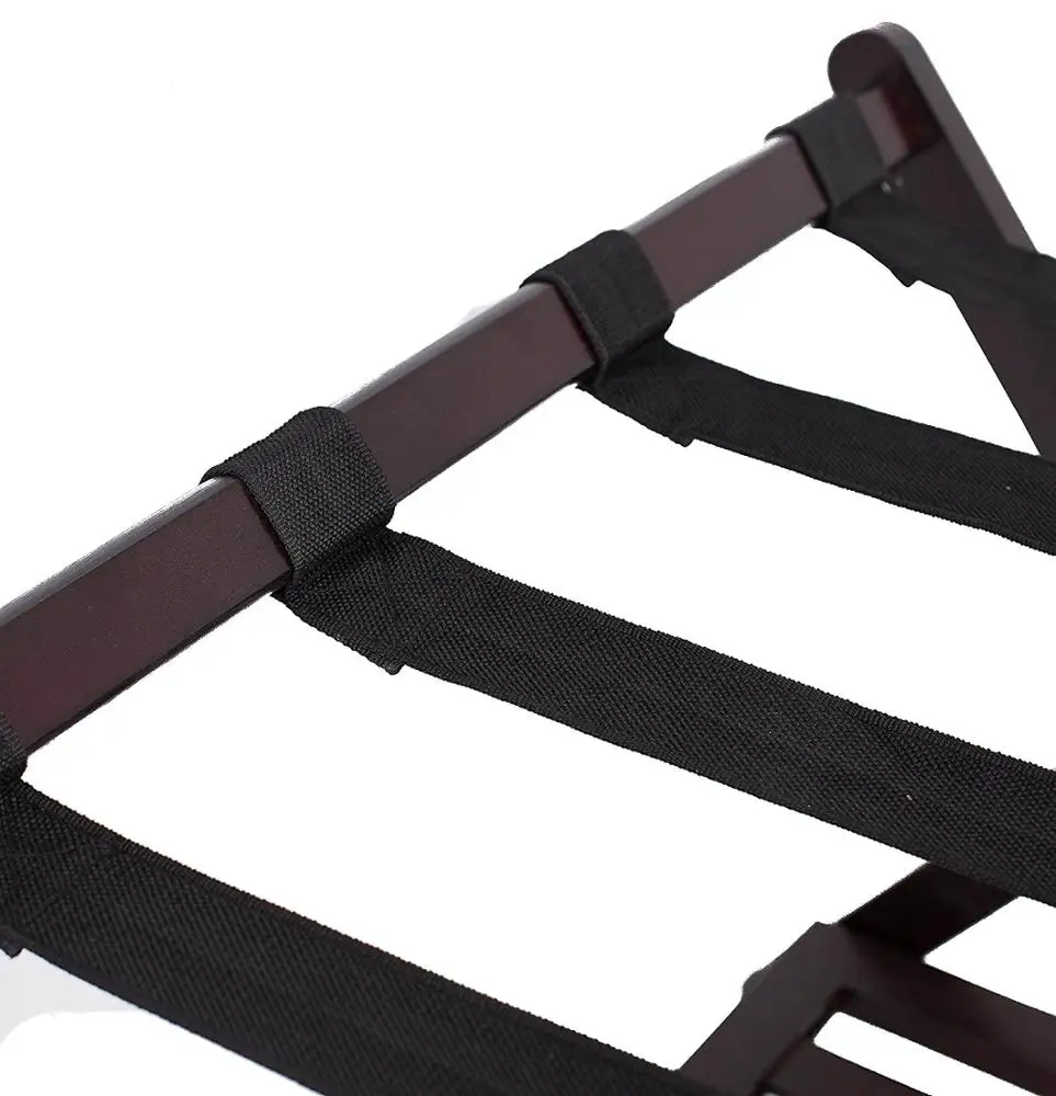 Складная конструкция, Стабильный Прочный Повседневный бамбуковый багажный Стеллаж с полкой для обуви для дома, гостиницы