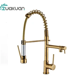 Zuoxuan Modern C Thermostatic Single Handle Pull Down Sprayer Kitchen Mixer Sink Kitchen Tap Faucets