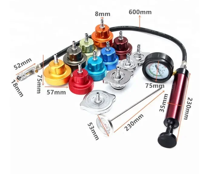 Car Radiator Water Pressure Test Kit 14 Pcs Cooling System Tester For Vehicle