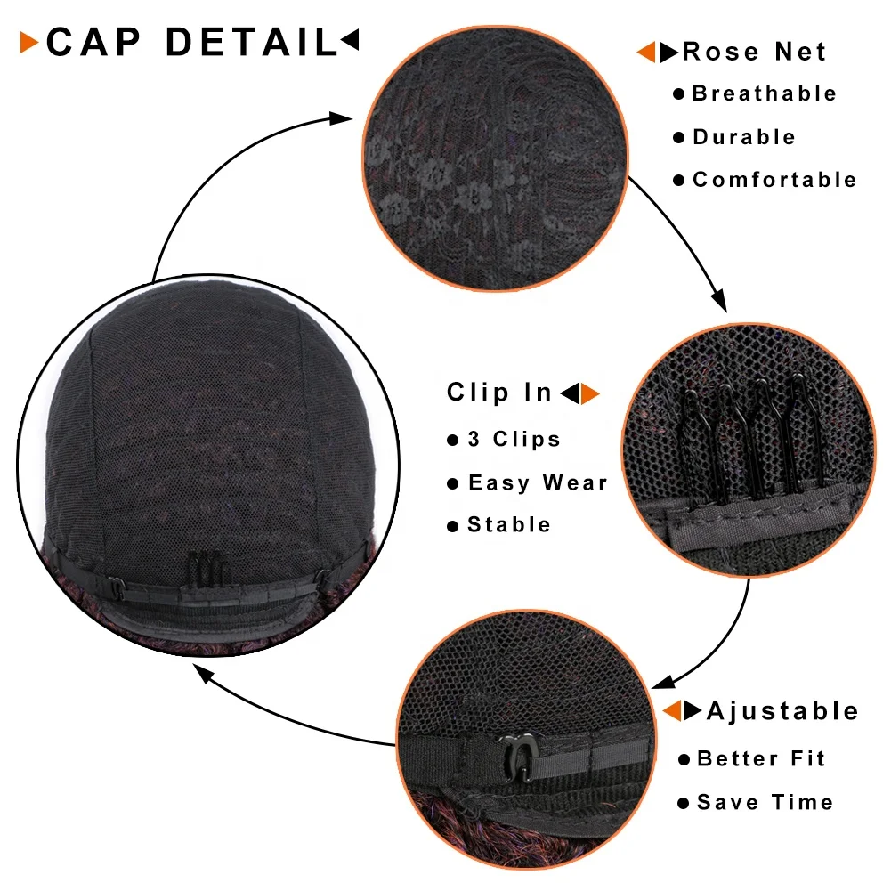 Cheap Wholesale African Wigs Soft Afro Kinky Yaki Wigs Ombre Brown Blonde 14 Inch Kinky Yaki Straight Hair Wig For Women