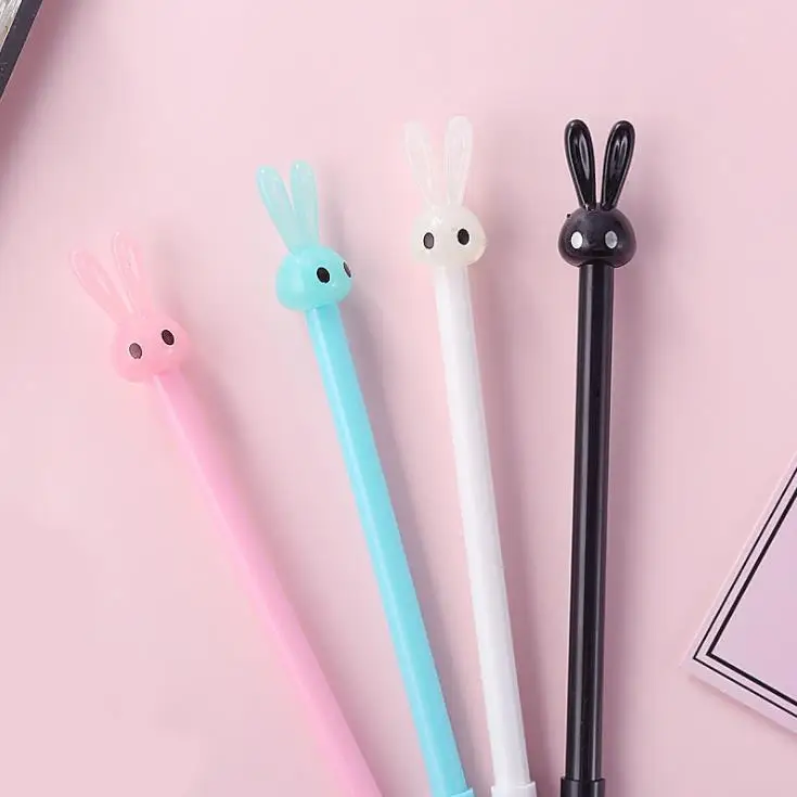 Cartoon cute  rabbit pen expressions ball pen kids promotional pen