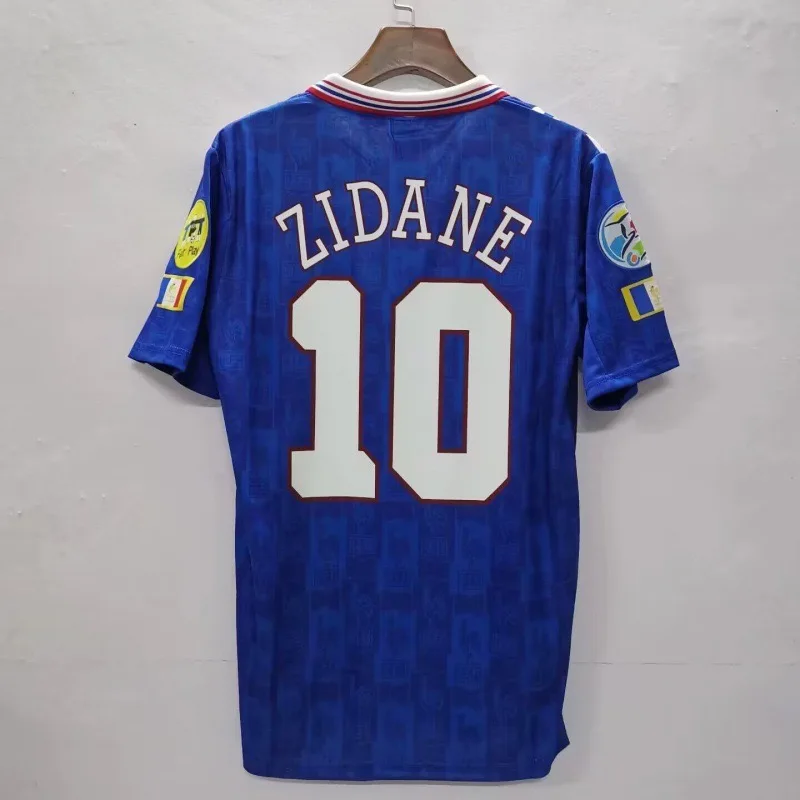 Классическая винтажная Национальная футбольная рубашка Франция Zidane Henry легендарные номера 1996-2004 Золотая эра ограниченная серия