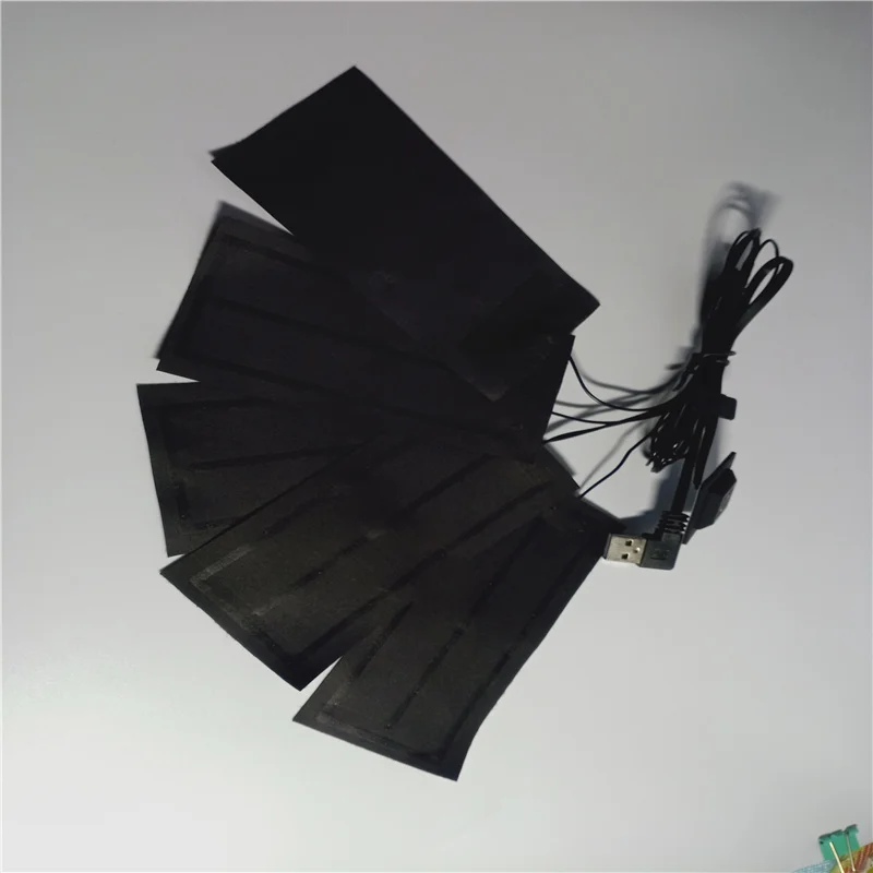 Graphene clothing heating film one drag six