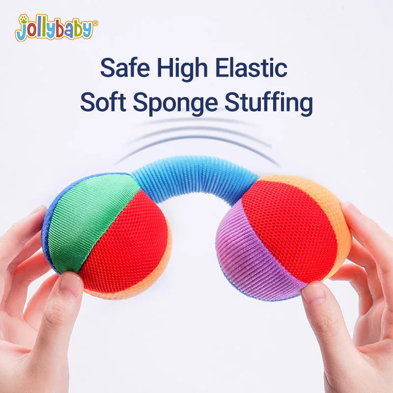 Jollybaby new product Early Educational Baby Rattles Toys Hands Shake ring Bell for Infant 0-12 Months