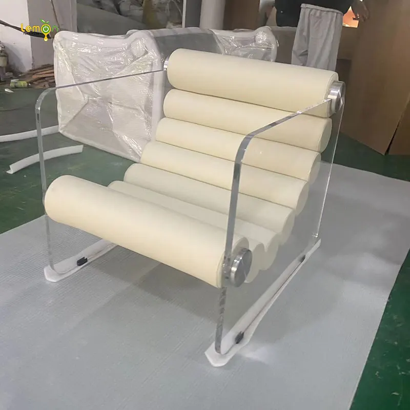 Designer Backrest Chair, Acrylic Special-shaped Chair, Tempered Glass Suspension Chair, Internet Celebrity Lounge Chair