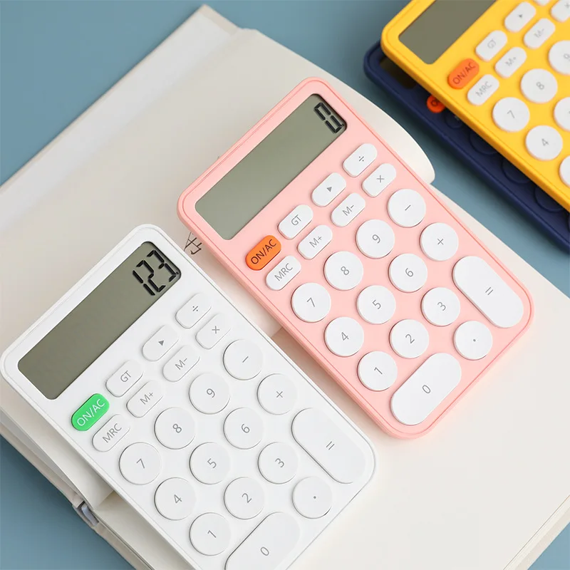 Mini Slim Solar Credit Card Calculator Colorful Calculator For Student