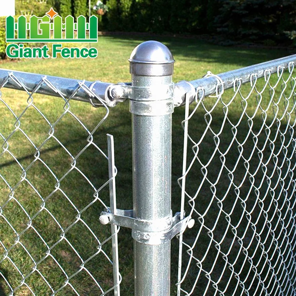 Security Barrier Your Yard Black or Galvanized Coated Chain Link Fence