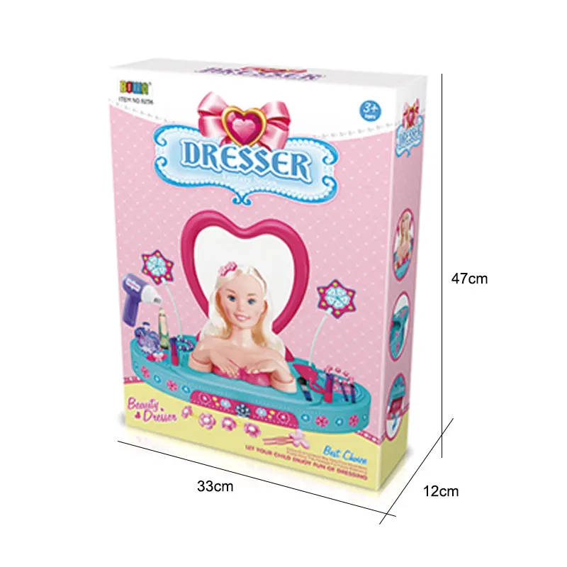 Fashion girls beauty play set toys for pretend makeup toys for children