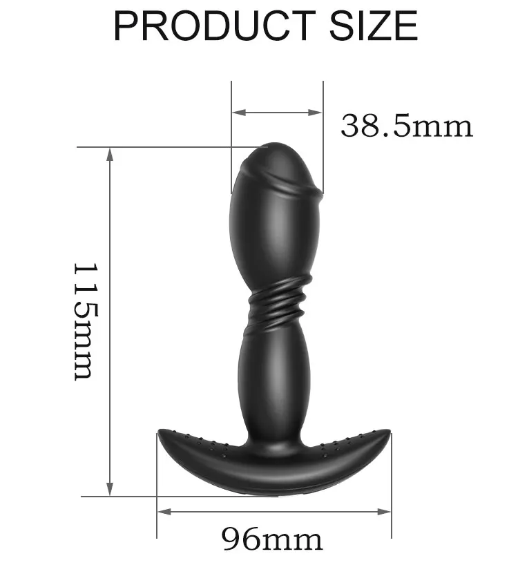 High Quality Remote Control Prostate Massager Vibrating Sex Toys Anal Butt Plug for Men Masturbating