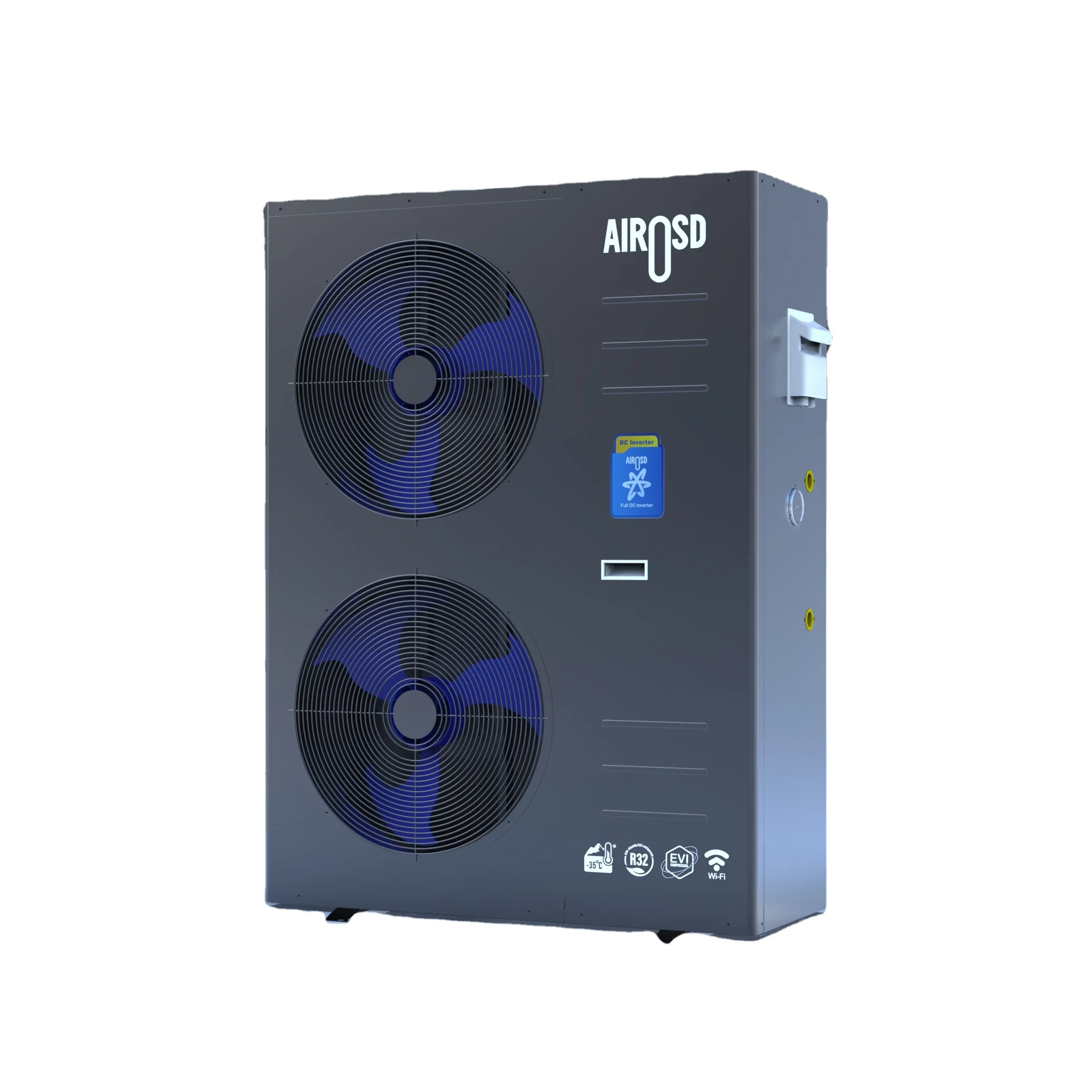 Heating Cooling Hot Water Air Source High Temperature Heat Pump R32