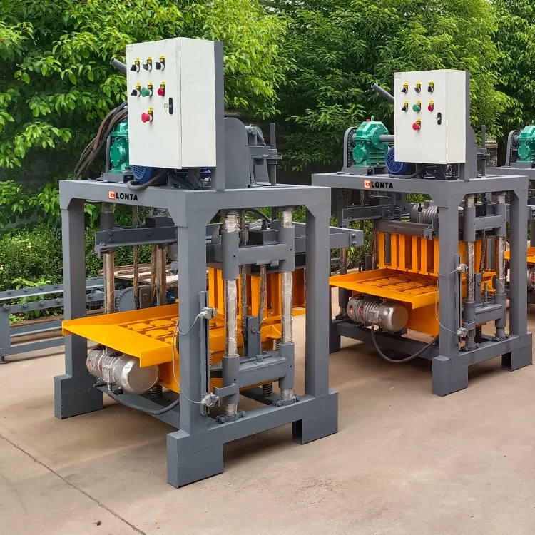 LONTA QMJ4-40 Semi Automatic 4 6 8 Inch interlock Hollow Paver Mould Cinder Cement Concrete Brick Block Making Machine Brique