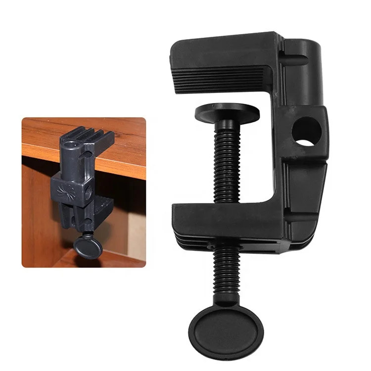 China ABS plastic clamp for desk workbench table plastic clamp desktop mounting clamp for sale