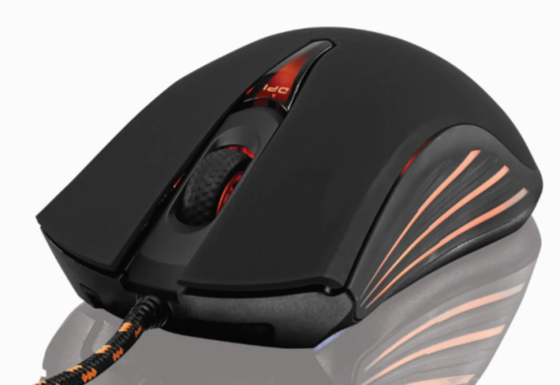 Optical Wired Mouse 4000 DPI GamIing Computer USB Mouse 12 Kinds of RGB Light Mode Notebook Black OEM Custom Mouse