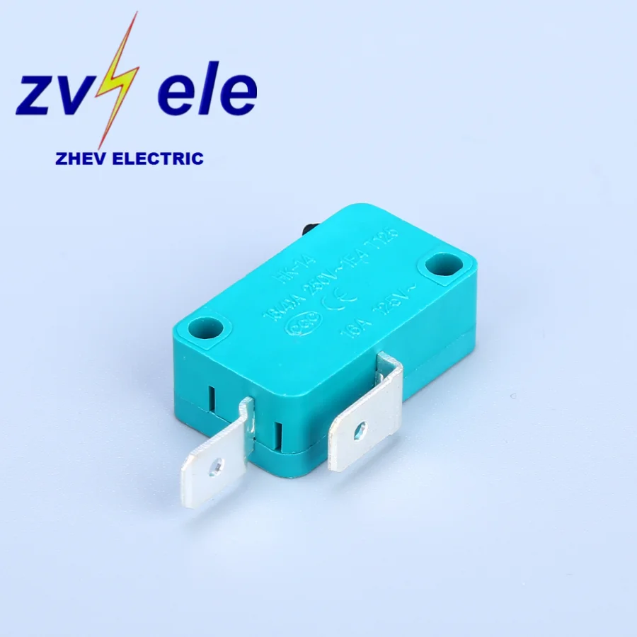 Normal Open Big Foot Green Micro Switch With Reset Button KW8 40t85