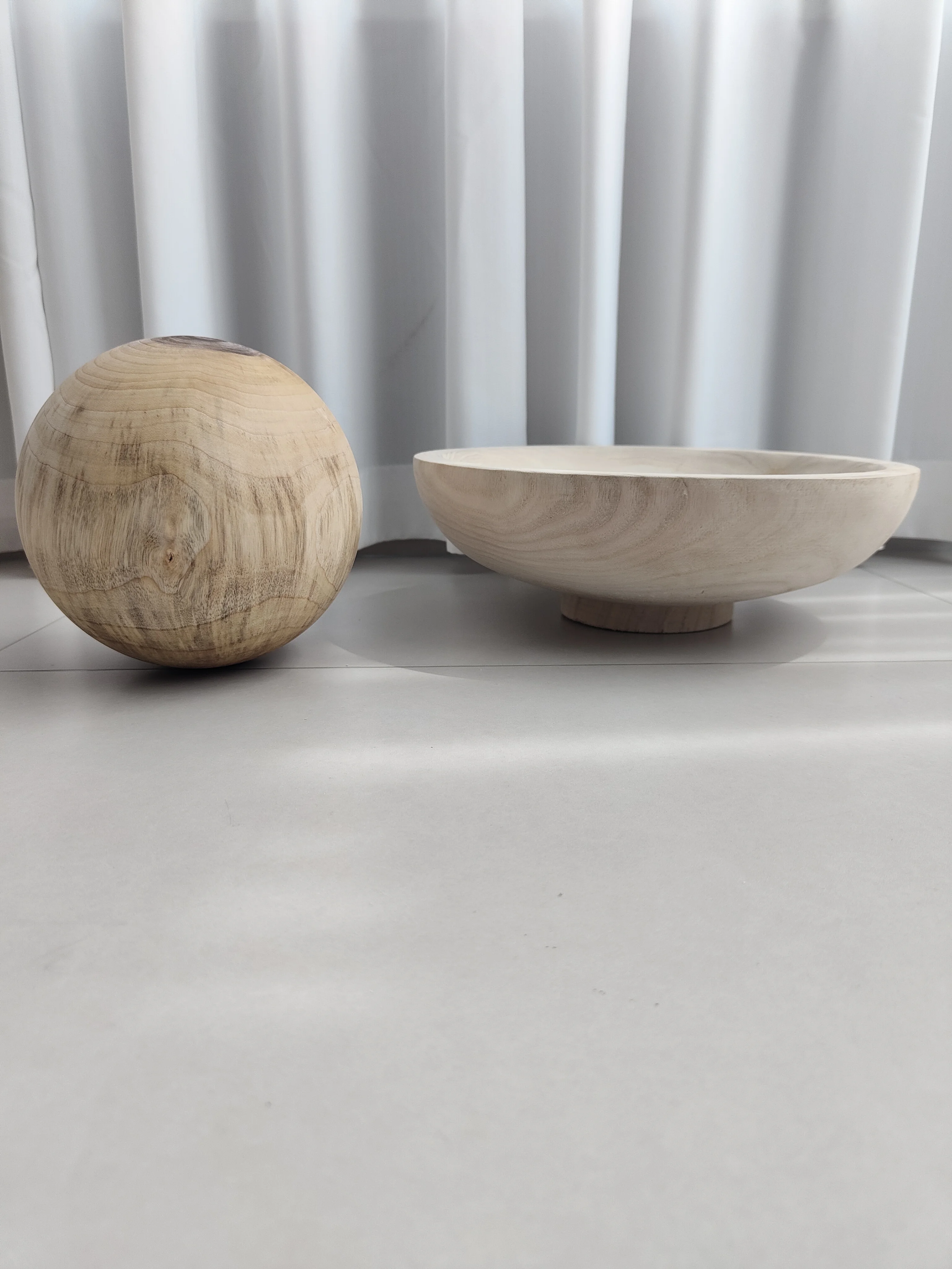 Wood Decorative Balls Tray Bowl Decor/camphor wood ball decor/6 inch wooden balls